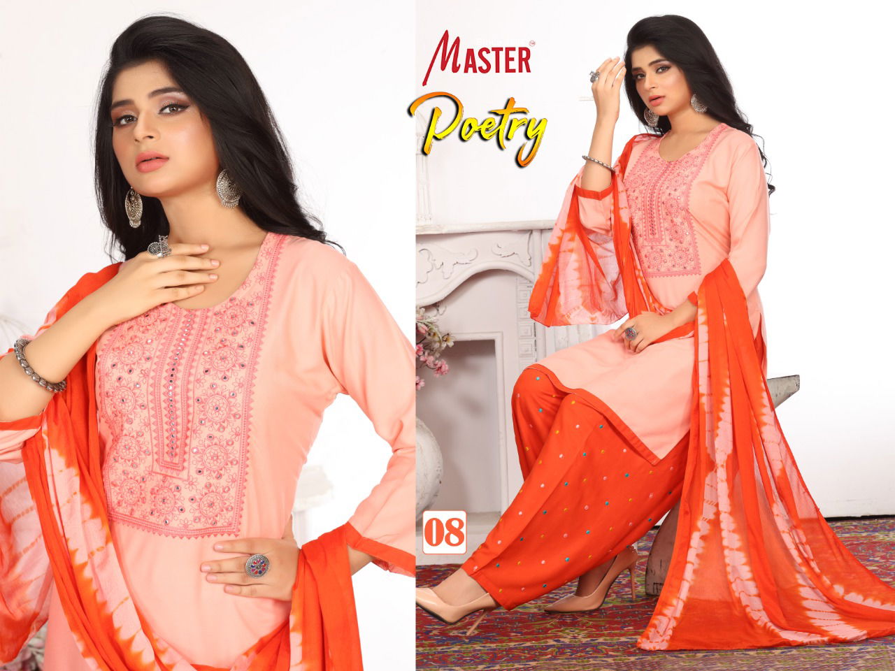 Master Poetry Ready Made Regular Wear Cotton Printed Designer Collection